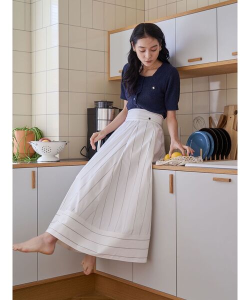 LAGUNAMOON（ラグナムーン）の「【POLO BCSコラボ】ボリュームマキシサーキュラースカート（スカート・レディース・ネイビー/ブルー/ホワイト・MEDIUM/SMALL）」の17枚目の写真