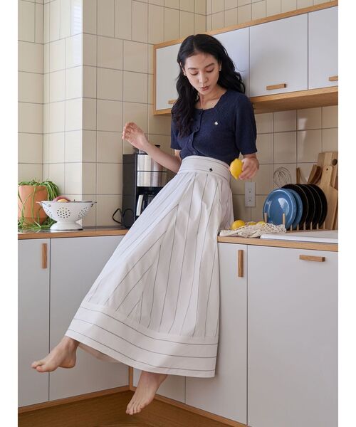 LAGUNAMOON（ラグナムーン）の「【POLO BCSコラボ】ボリュームマキシサーキュラースカート（スカート・レディース・ネイビー/ブルー/ホワイト・MEDIUM/SMALL）」の18枚目の写真