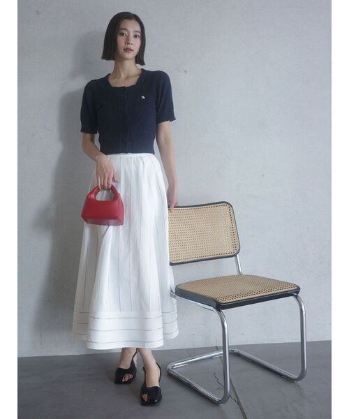 LAGUNAMOON（ラグナムーン）の「【POLO BCSコラボ】ボリュームマキシサーキュラースカート（スカート・レディース・ネイビー/ブルー/ホワイト・MEDIUM/SMALL）」の4枚目の写真