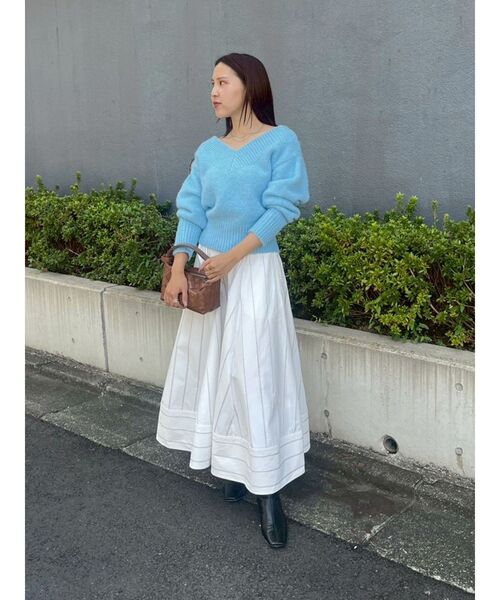 LAGUNAMOON（ラグナムーン）の「【POLO BCSコラボ】ボリュームマキシサーキュラースカート（スカート・レディース・ネイビー/ブルー/ホワイト・MEDIUM/SMALL）」の14枚目の写真