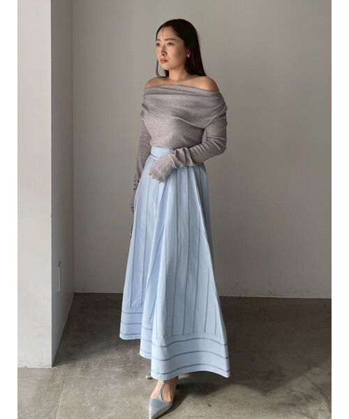 LAGUNAMOON（ラグナムーン）の「【POLO BCSコラボ】ボリュームマキシサーキュラースカート（スカート・レディース・ネイビー/ブルー/ホワイト・MEDIUM/SMALL）」の15枚目の写真