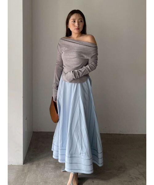 LAGUNAMOON（ラグナムーン）の「【POLO BCSコラボ】ボリュームマキシサーキュラースカート（スカート・レディース・ネイビー/ブルー/ホワイト・MEDIUM/SMALL）」の16枚目の写真