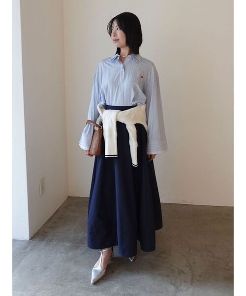 LAGUNAMOON（ラグナムーン）の「【POLO BCSコラボ】ボリュームマキシサーキュラースカート（スカート・レディース・ネイビー/ブルー/ホワイト・MEDIUM/SMALL）」の19枚目の写真