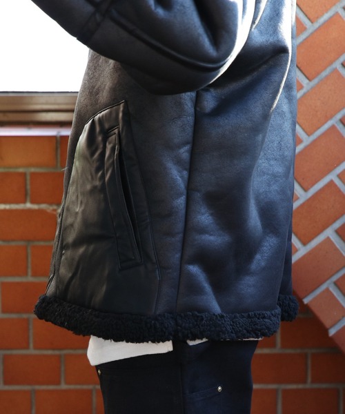 TOMMY HILFIGER(トミーヒルフィガー)の「TOMMY HILFIGER フライトジャケット 裏ボア(ミリタリージャケット・メンズ・ブラウン/ブラック・X-LARGE/MEDIUM/LARGE)」の8枚目の写真