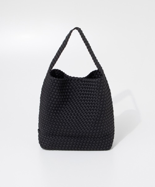 NAGHEDI（ナゲディ）の「NAGHEDI Nomad Medium Hobo ナケディ メッシュ ノマド ミディアム ホーボートートバッグ（トートバッグ・レディース・ベージュ/ブラック/クリーム・FREE）」の8枚目の写真