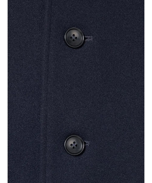 HARUYAMA(ハルヤマ)の「【防風・伸縮】メルトン ステンカラーコート ショート丈 スリム ビジネスコート ストレッチ 新生活【nero】(ステンカラーコート・メンズ・ネイビー/ブラック・L/M/LL)」の11枚目の写真