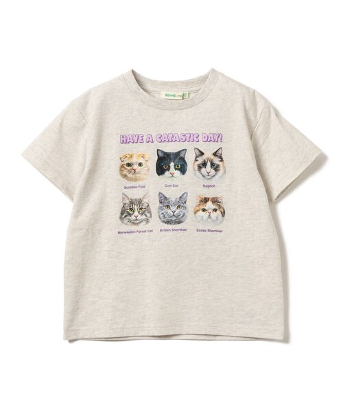 BEAMS mini(ビームスミニ)の「いぬ ねこ Tシャツ 2026SS(90~140cm)(Tシャツ/カットソー・キッズ・ネイビー/ナチュラル・140/130/120/110/100/90)」の9枚目の写真