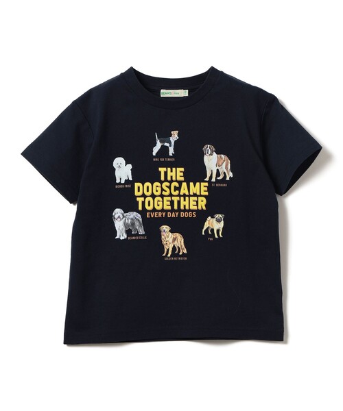 BEAMS mini(ビームスミニ)の「いぬ ねこ Tシャツ 2026SS(90~140cm)(Tシャツ/カットソー・キッズ・ネイビー/ナチュラル・140/130/120/110/100/90)」の15枚目の写真