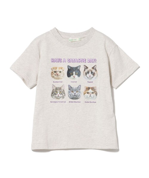 BEAMS mini(ビームスミニ)の「いぬ ねこ Tシャツ 2026SS(90~140cm)(Tシャツ/カットソー・キッズ・ネイビー/ナチュラル・140/130/120/110/100/90)」の18枚目の写真
