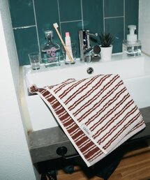 BIRTHDAY BAR（バースデイバー）の「【GRANN グラン】FACE TOWEL  フェイスタオル　ブラウンストライプ（タオル）」