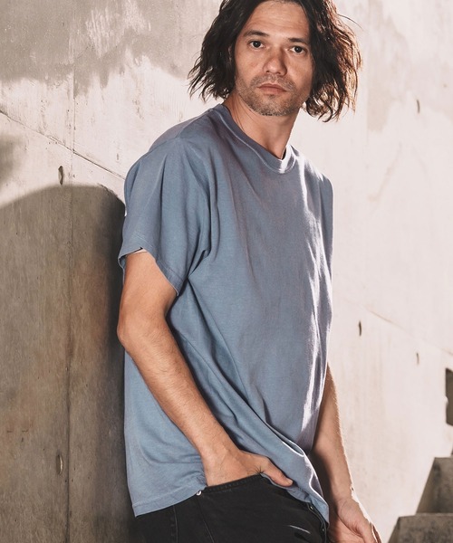 WONDER WALL MOTEL(ワンダーウォールモーテル)の「mt10153-VINTAGE WASH S-SL T Tシャツ(26SSCT007)(Tシャツ/カットソー・メンズ・ネイビー/グレー/ブラック/ホワイト・XL/L/M)」の9枚目の写真