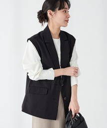 CRAFT STANDARD BOUTIQUE | <セレモニー/ハレの日>カットアウトデザインテーラードジレ◆(ベスト)