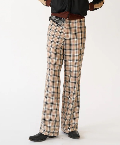 Stockholm Surfboard Club(ストックホルムサーフボードクラブ)の「Stockholm Surfboard Club/ストックホルムサーフボードクラブ テーラードブーツカット Checked Tailored Bootcut Trousers(その他パンツ・メンズ・チェック・46/48)」の11枚目の写真