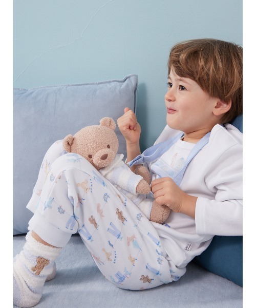 gelato pique（ジェラートピケ）の「【KIDS】エアリーモコベアポシェット（ショルダーバッグ・キッズ・ブルー・F）」の2枚目の写真