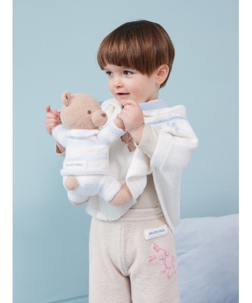 gelato pique（ジェラートピケ）の「【KIDS】エアリーモコベアポシェット（ショルダーバッグ・キッズ・ブルー・F）」の4枚目の写真