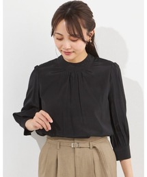 7分袖 プルオーバー」に該当するトップス（ブラック/黒色系