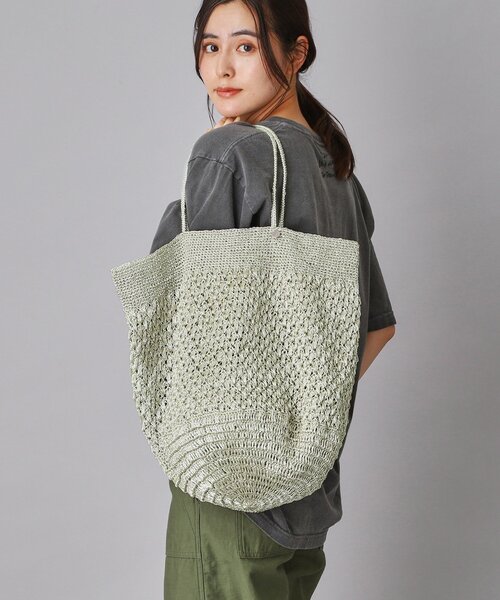 NE QUITTEZ PAS!（ヌキテパ）の「ne Quittez pas（ヌキテパ）METALLIC MACRAME BIG BAG（トートバッグ・レディース・シルバー・00）」の9枚目の写真
