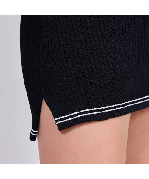 J.JANE(ジェイジェーン)の「袖なしカラー ニットワンピース (ブラック)(ワンピース・レディース・その他・S/M)」の5枚目の写真