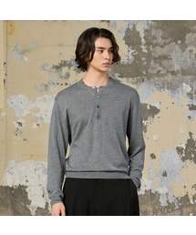 HYOJI（ヒョージ）の「25 FW カシミヤブレンドヘンリーネッククロップニット (5カラー)（ニット/セーター）」