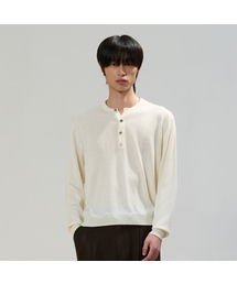 HYOJI（ヒョージ）の「カシミヤブレンドヘンリーネッククロップニット（5カラー）（ニット/セーター）」