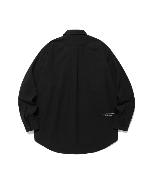 NICE GHOST CLUB（ナイスゴーストクラブ）の「FFATS GIRL OXFORD BIG BIG SHIRT_BLACK(NG2ESUW301A)（シャツ/ブラウス・レディース・ブラック・L/S/M）」の5枚目の写真