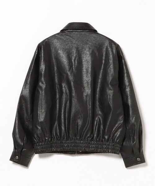 BEAMS HEART クラシック フェイクレザー ブルゾン セール】【4/23値下げ】クラシック フェイクレザー ブルゾン（ユニ