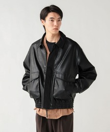 BEAMS HEART | クラシック フェイクレザー ブルゾン【ユニセックス】(ブルゾン)