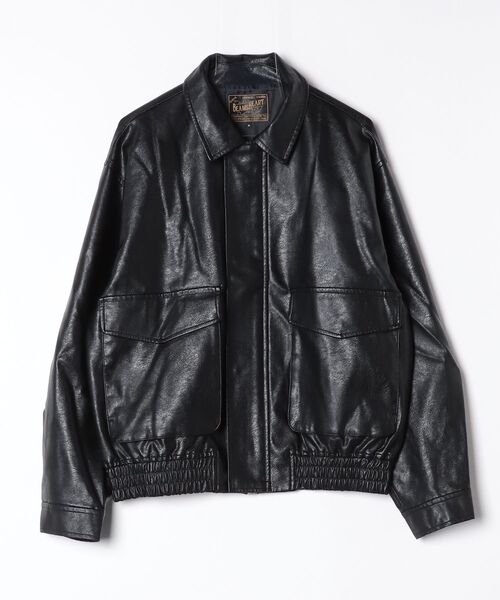 BEAMS HEART（ビームスハート）の「クラシック フェイクレザー ブルゾン【ユニセックス】（ブルゾン・メンズ・ダークブラウン/ブラック・LARGE/SMALL/MEDIUM）」の16枚目の写真