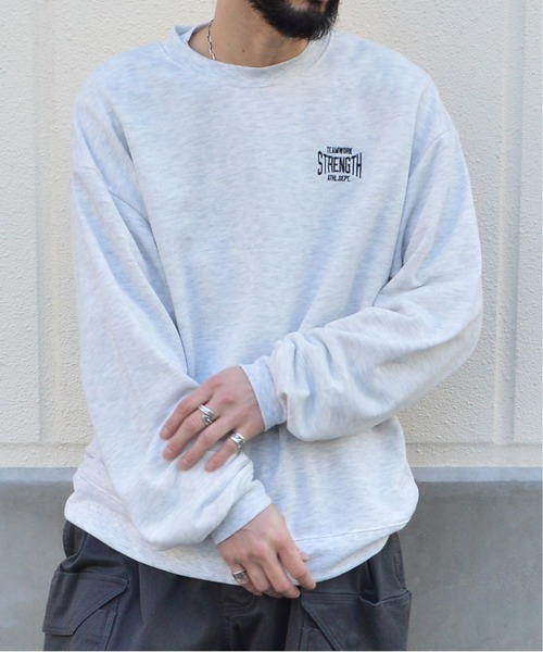 MODISH GAZE(モディシュガゼ)の「STRENGTH裏毛スウェット(スウェット・メンズ・ブラック/アッシュグレー/オフホワイト・LARGE/MEDIUM)」の8枚目の写真