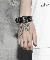 almo（アルモ）の「フェイクレザー　ベルト　ブレスレット(BDS)（ブレスレット）」