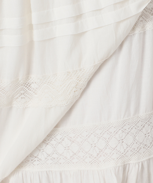 JOURNAL STANDARD（ジャーナルスタンダード）の「インドボイルレースティアードスカート（スカート・レディース・ブラック/ホワイト・FREE）」の15枚目の写真