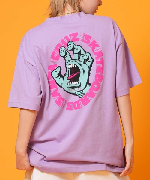 SANTA CRUZ(サンタクルーズ)の「SANTACRUZ/サンタクルーズ 半袖 Tシャツ レディース SCREAM S/S TEE ムラサキ限定 502262433(Tシャツ/カットソー・レディース・ラベンダー/ホワイト/ブラック/イエロー・L/XL/M)」の3枚目の写真
