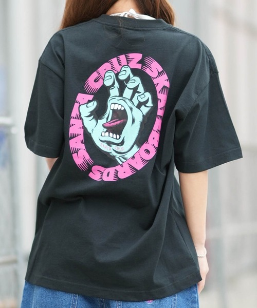 SANTA CRUZ(サンタクルーズ)の「SANTACRUZ/サンタクルーズ 半袖 Tシャツ レディース SCREAM S/S TEE ムラサキ限定 502262433(Tシャツ/カットソー・レディース・ラベンダー/ホワイト/ブラック/イエロー・L/XL/M)」の2枚目の写真