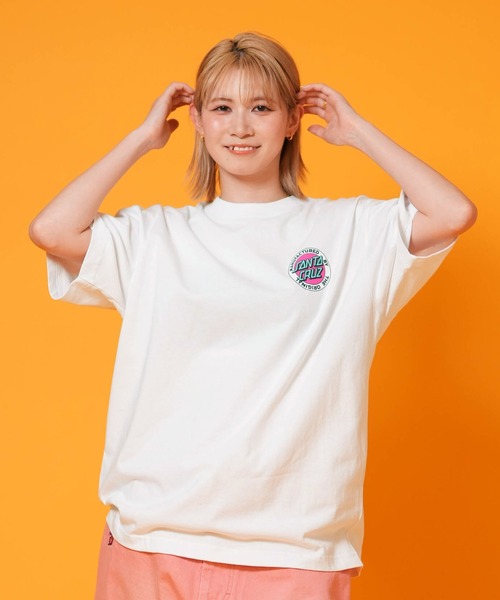 SANTA CRUZ(サンタクルーズ)の「SANTACRUZ/サンタクルーズ 半袖 Tシャツ レディース SCREAM S/S TEE ムラサキ限定 502262433(Tシャツ/カットソー・レディース・ラベンダー/ホワイト/ブラック/イエロー・L/XL/M)」の5枚目の写真