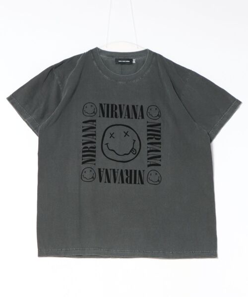 JUGLANS(ユグランス)の「【GOOD ROCK SPEED】 NIRVANA Tshirts 26NVN002W(Tシャツ/カットソー・メンズ・チャコール・XL/L/M)」の1枚目の写真
