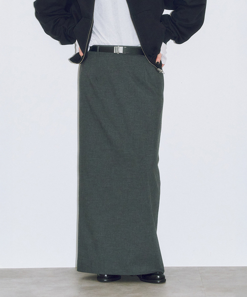 CITYSHOP(シティーショップ)の「《追加2》STRAIGHT スカート(スカート・レディース・チャコールグレー/ブラック・38/36)」の1枚目の写真