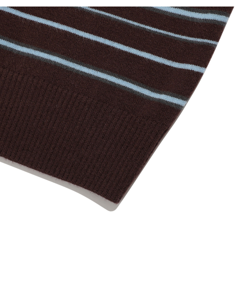NICE GHOST CLUB(ナイスゴーストクラブ)の「MULTI STRIPE 3STAR V NECK KNIT_BROWN(NG2GSUM600A)(ニット/セーター・レディース・ブラウン・SMALL/MEDIUM/LARGE)」の9枚目の写真