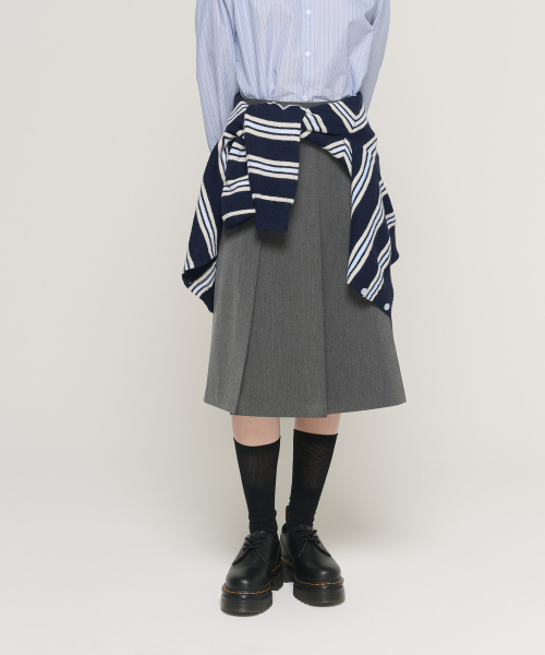 CARGOBROS FOR WOMAN(カーゴブロスフォーウィメン)の「Aラインミディプリーツスカート(グレー)(スカート・レディース・その他・SMALL/MEDIUM)」の5枚目の写真
