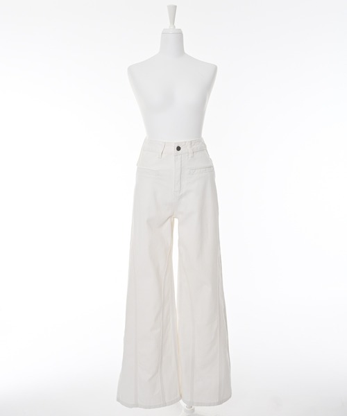 Narcissus（ナルシス）の「バックリボンデニム（デニムパンツ・レディース・ブラック/ホワイト・FREE）」の10枚目の写真