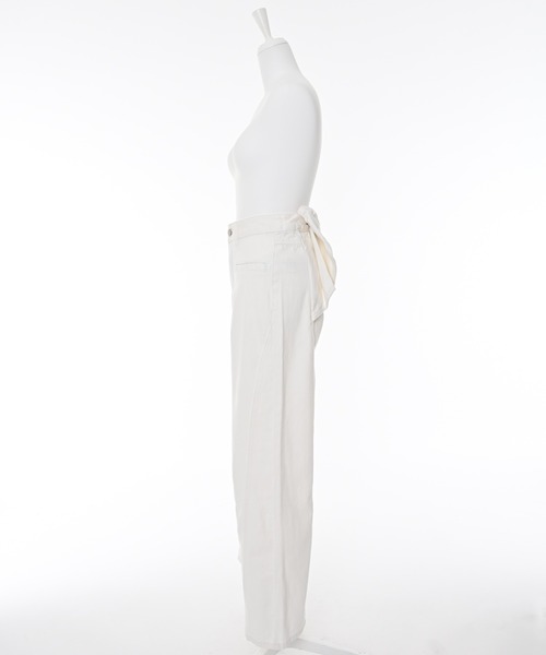 Narcissus（ナルシス）の「バックリボンデニム（デニムパンツ・レディース・ブラック/ホワイト・FREE）」の11枚目の写真