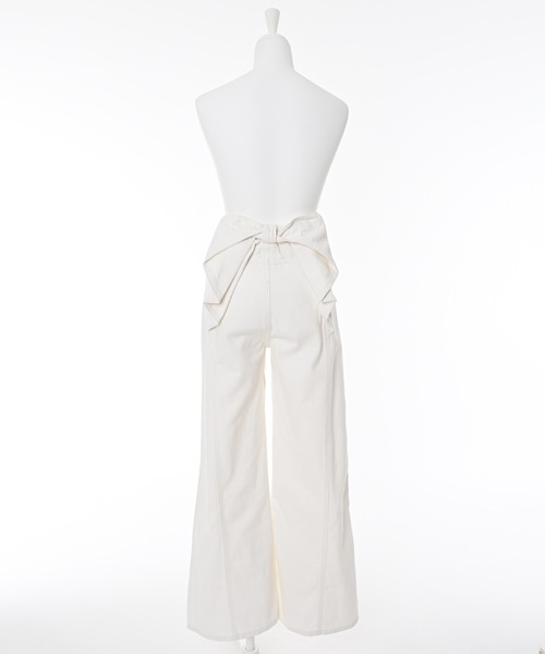 Narcissus（ナルシス）の「バックリボンデニム（デニムパンツ・レディース・ブラック/ホワイト・FREE）」の12枚目の写真