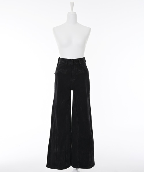 Narcissus（ナルシス）の「バックリボンデニム（デニムパンツ・レディース・ブラック/ホワイト・FREE）」の15枚目の写真