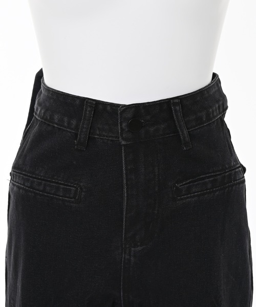 Narcissus（ナルシス）の「バックリボンデニム（デニムパンツ・レディース・ブラック/ホワイト・FREE）」の14枚目の写真