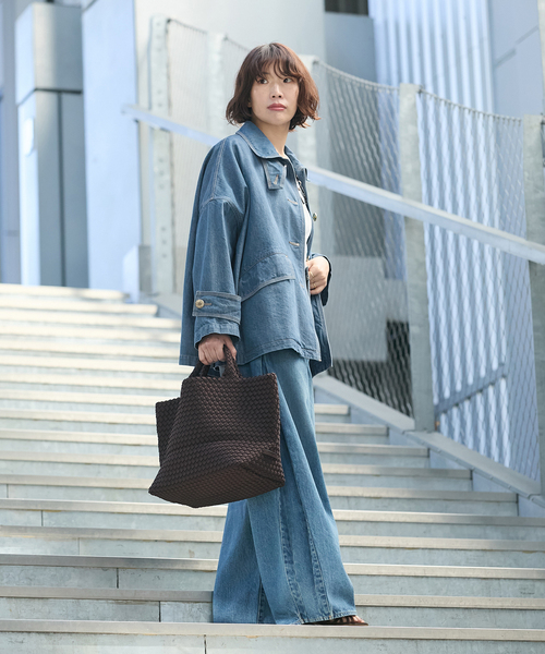 journal standard L'essage(ジャーナルスタンダードレサージュ)の「【MACKINTOSH/マッキントッシュ】別注 HUMBIE DENIM JACKET MB:コート2(ステンカラーコート・レディース・ブルー系その他・6/8/10)」の5枚目の写真
