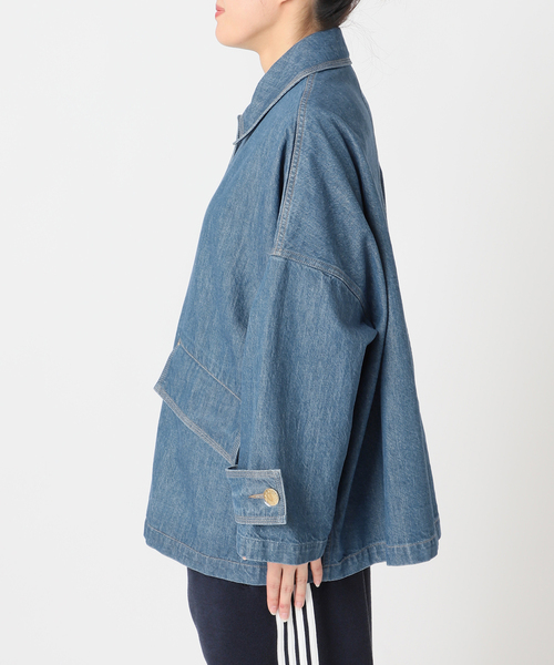 journal standard L'essage(ジャーナルスタンダードレサージュ)の「【MACKINTOSH/マッキントッシュ】別注 HUMBIE DENIM JACKET MB:コート2(ステンカラーコート・レディース・ブルー系その他・6/8/10)」の10枚目の写真