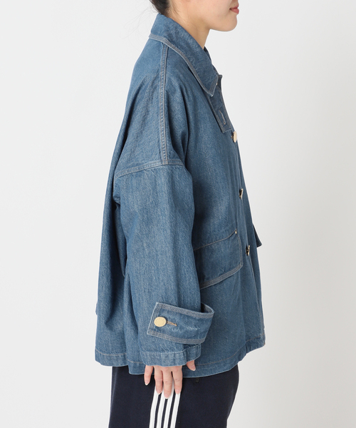 journal standard L'essage(ジャーナルスタンダードレサージュ)の「【MACKINTOSH/マッキントッシュ】別注 HUMBIE DENIM JACKET MB:コート2(ステンカラーコート・レディース・ブルー系その他・6/8/10)」の12枚目の写真