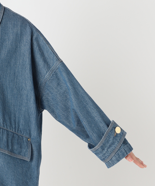 journal standard L'essage(ジャーナルスタンダードレサージュ)の「【MACKINTOSH/マッキントッシュ】別注 HUMBIE DENIM JACKET MB:コート2(ステンカラーコート・レディース・ブルー系その他・6/8/10)」の13枚目の写真