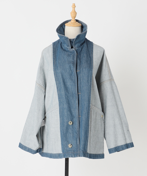 journal standard L'essage(ジャーナルスタンダードレサージュ)の「【MACKINTOSH/マッキントッシュ】別注 HUMBIE DENIM JACKET MB:コート2(ステンカラーコート・レディース・ブルー系その他・6/8/10)」の20枚目の写真