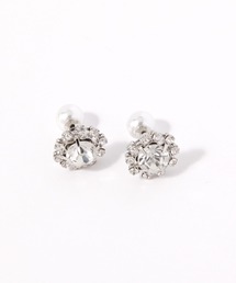 ビジューパールキャッチピアス / 640102