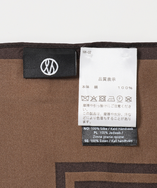 Noble(ノーブル)の「LE SCARF/レスカーフ STRIPED SCARF 80cm(バンダナ/スカーフ・レディース・ブラウン・FREE)」の8枚目の写真